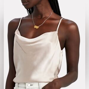 INTERMIX
Fayette Cowl Neck Silk Camisole Top